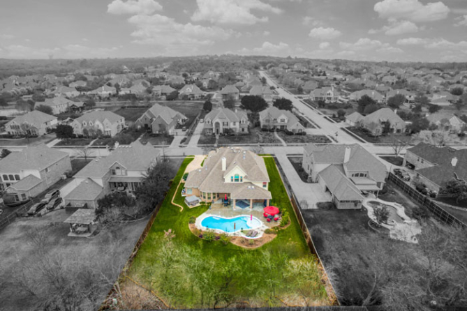 Drone photography in real estate